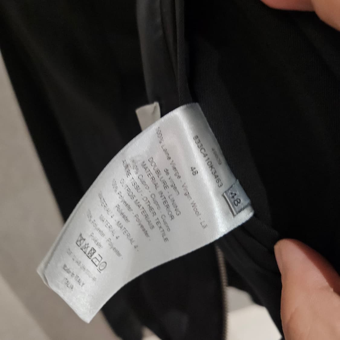 디올 아뜰리에 레터링 자수 새틴 블루종 자켓 상품이미지4