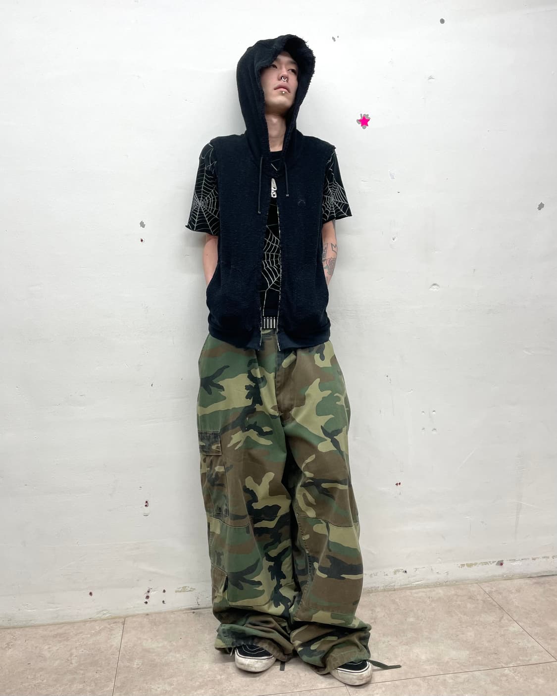 Gun Rough Hoodie Vest 상품이미지6