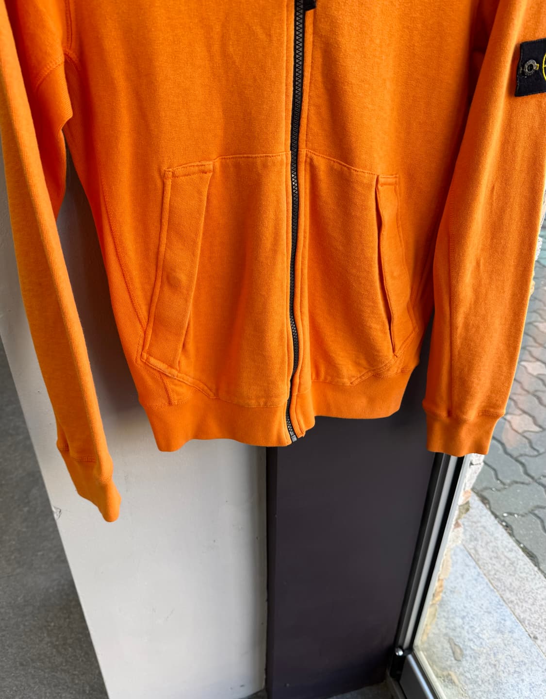 M/ 스톤아일랜드 와펜패치 오렌지 클래식 집업 상품이미지4