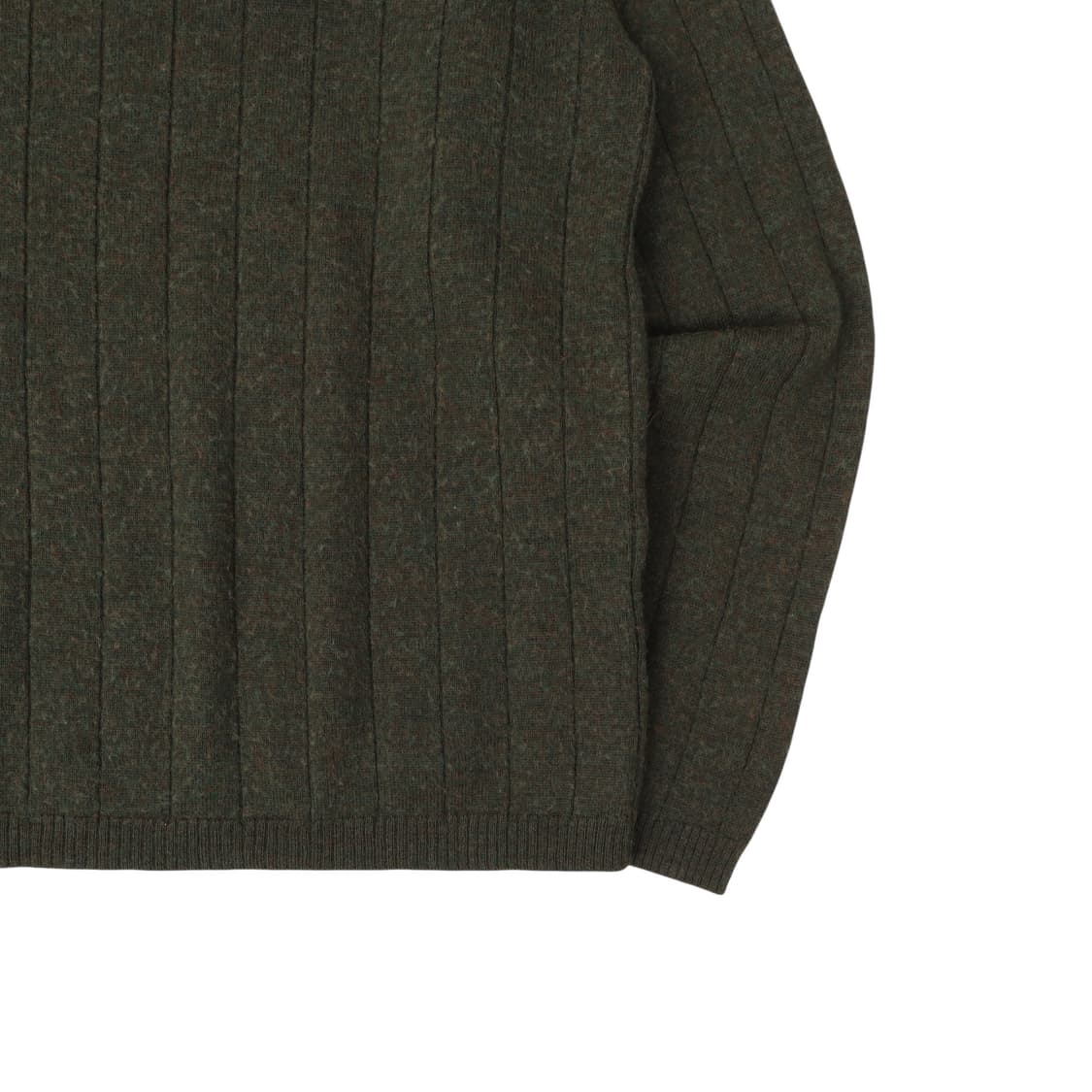 폴로진스 카키 스윙 쉴드 로고 모크넥 니트 상품이미지4