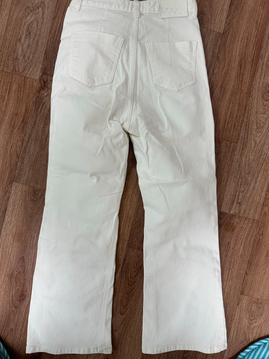 트렌디어패럴 화이트면바지 xs 상품이미지6