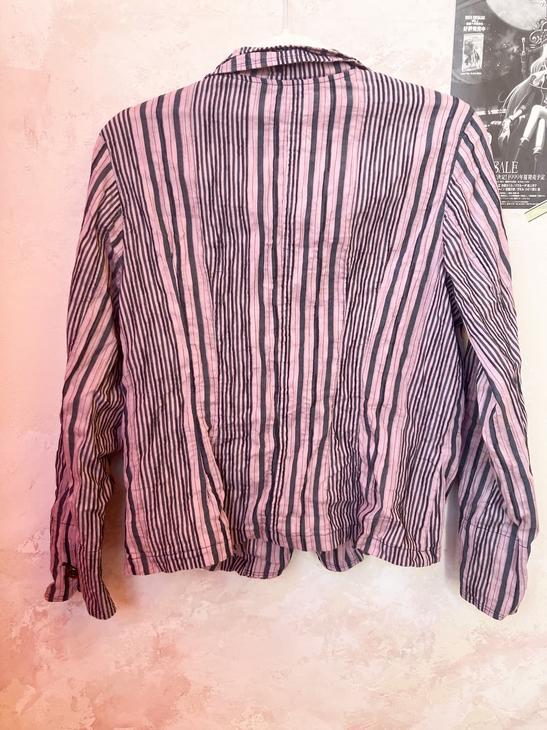 jpn 핑크 그레이 스트라이프 자켓 상품이미지4