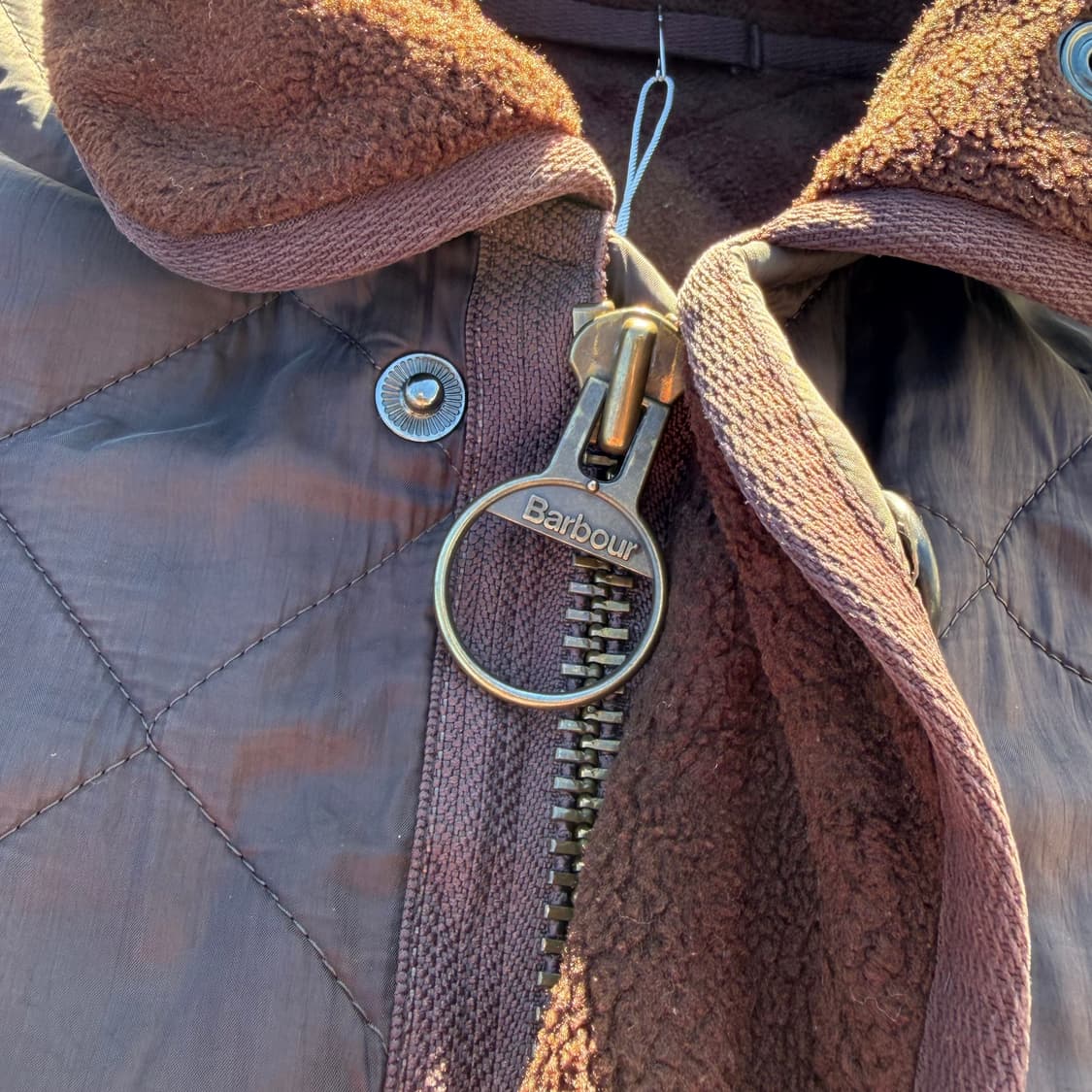 바버 빈티지 퀄티드 자켓 M 상품이미지5