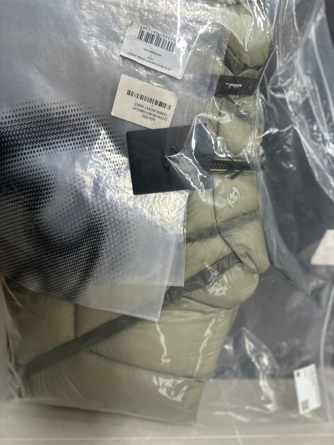 미개봉) 산산기어 헤비웨이트 다운 재킷 제이드 (22FW) 1사이즈 상품이미지3