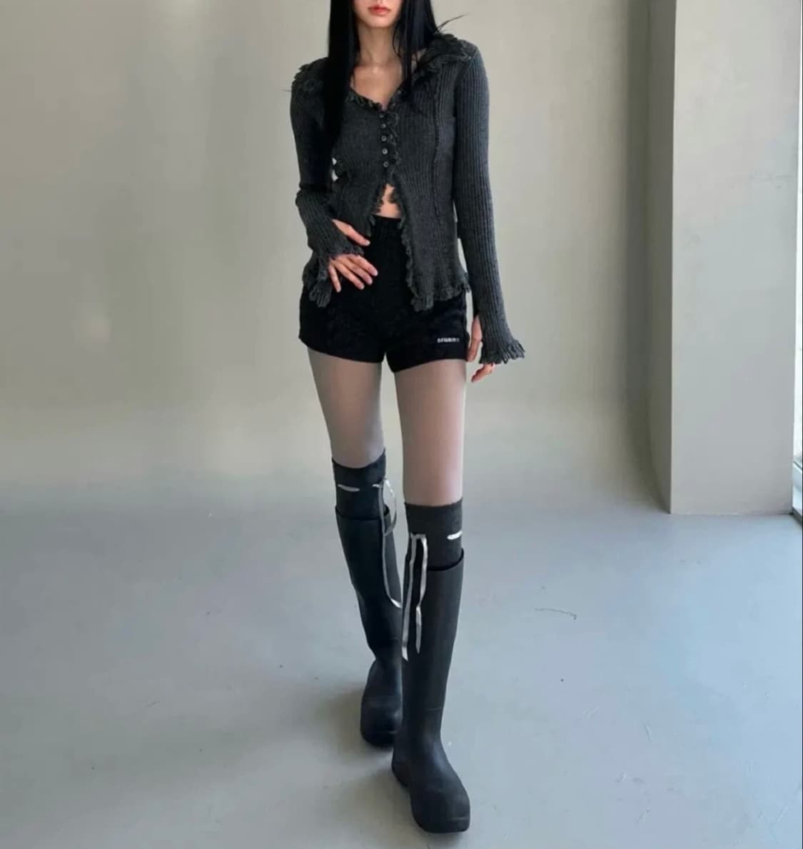 뉴얼린 보헤미안 태슬 니트 가디건(새상품) 상품이미지2