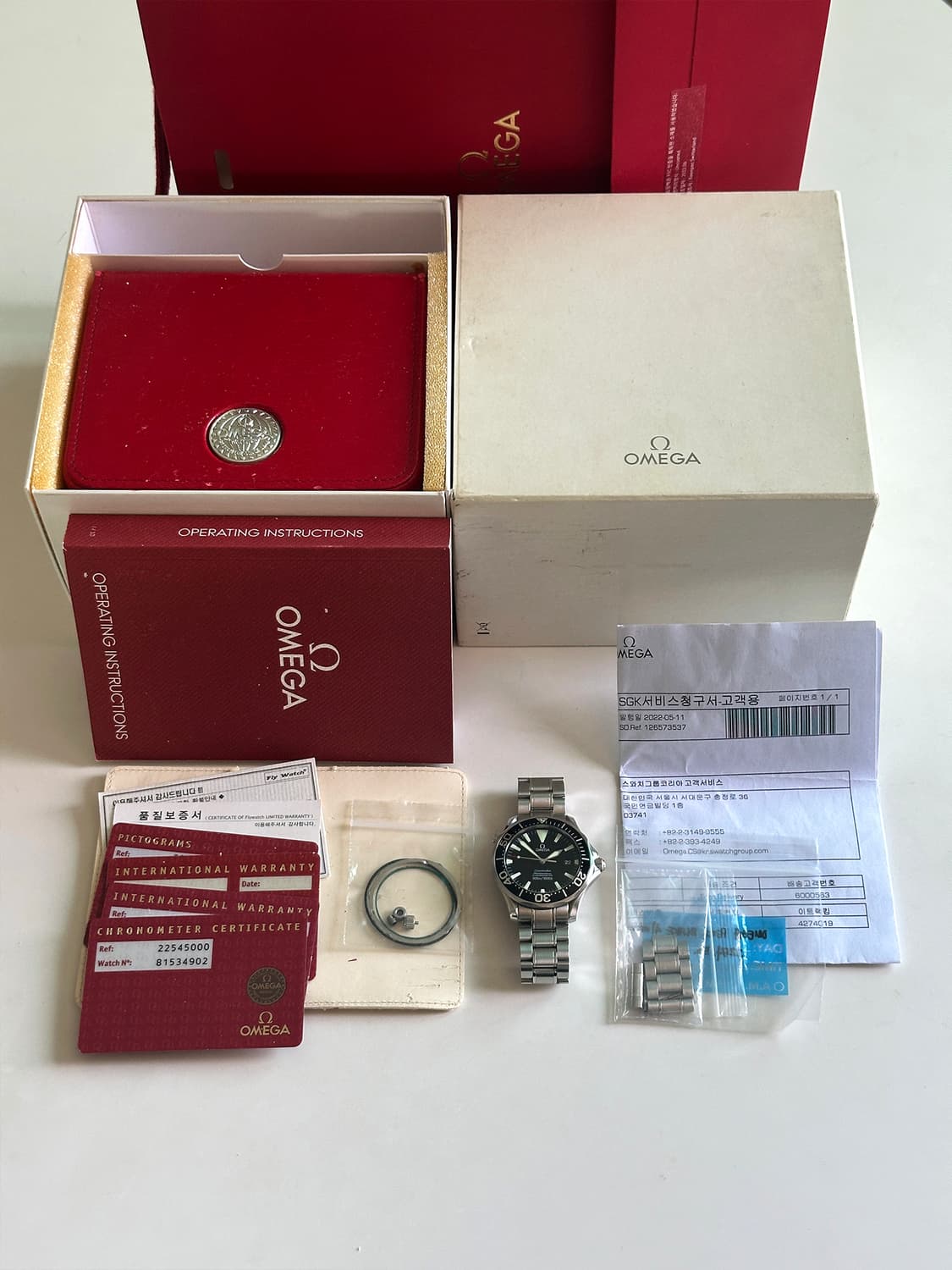 오메가 씨마스터 피터 블레이크 2254.50 민트급 완벽 풀셋 상품이미지3