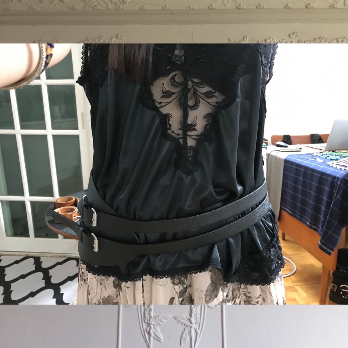 vintage lace sleeveless 상품이미지2