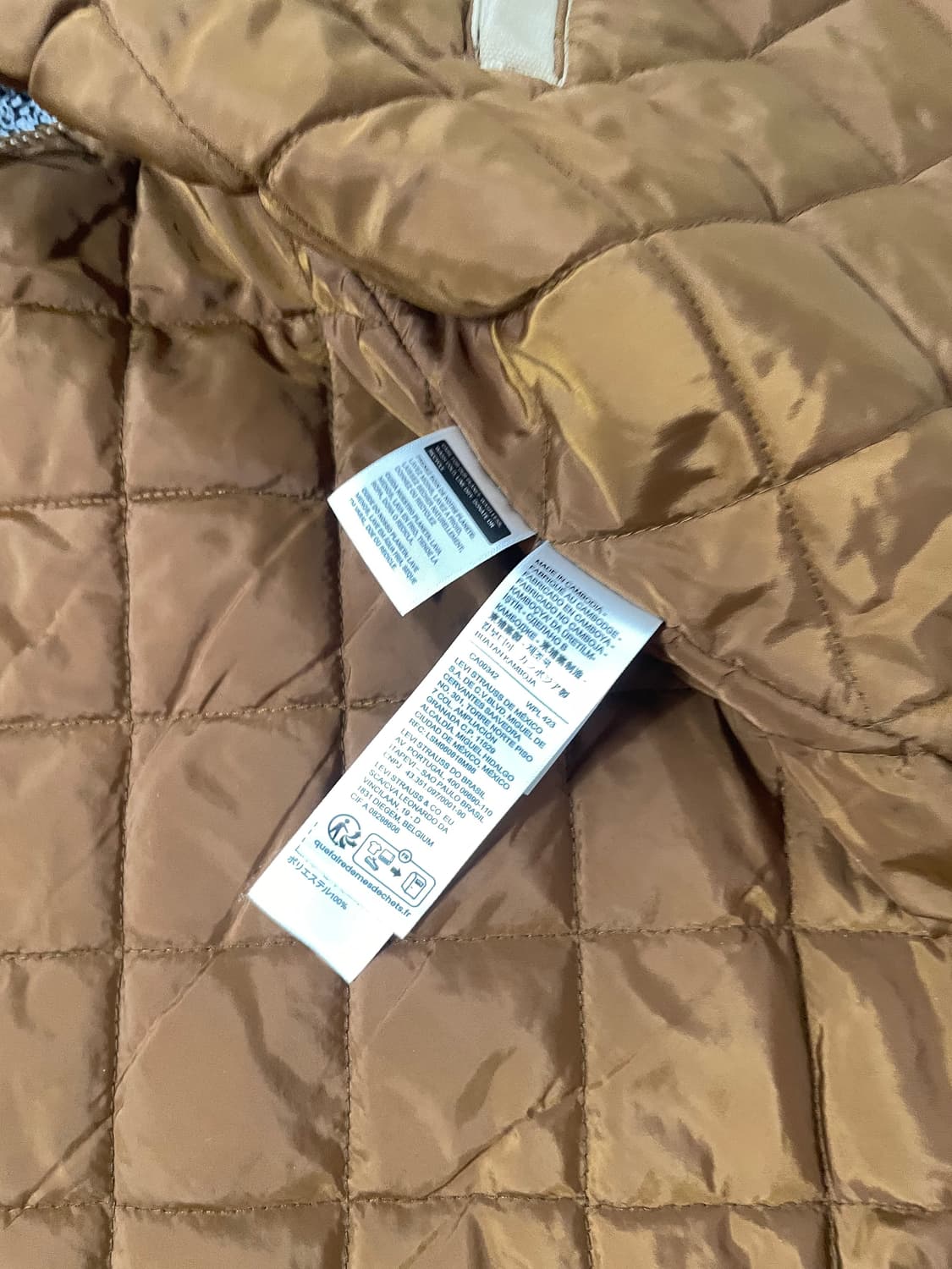 빈티지9. 리바이스 샌섬 베스트 경량 패딩 조끼 릴렉스드 베이지 데님 상품이미지4