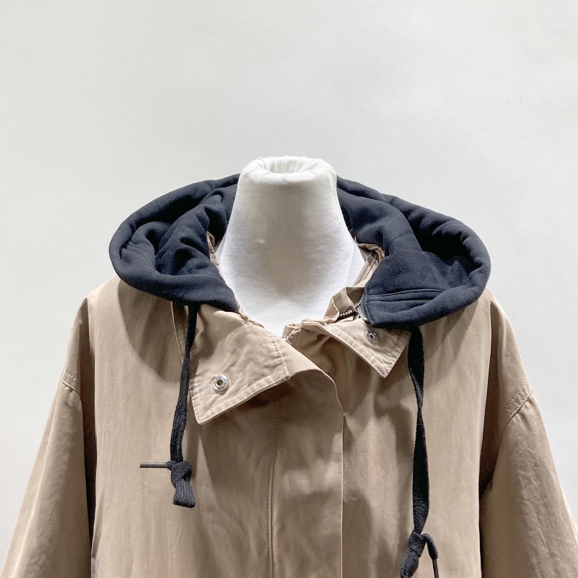 르샵 여성 내피 후드 트렌치코트 베이지 F  상품이미지2