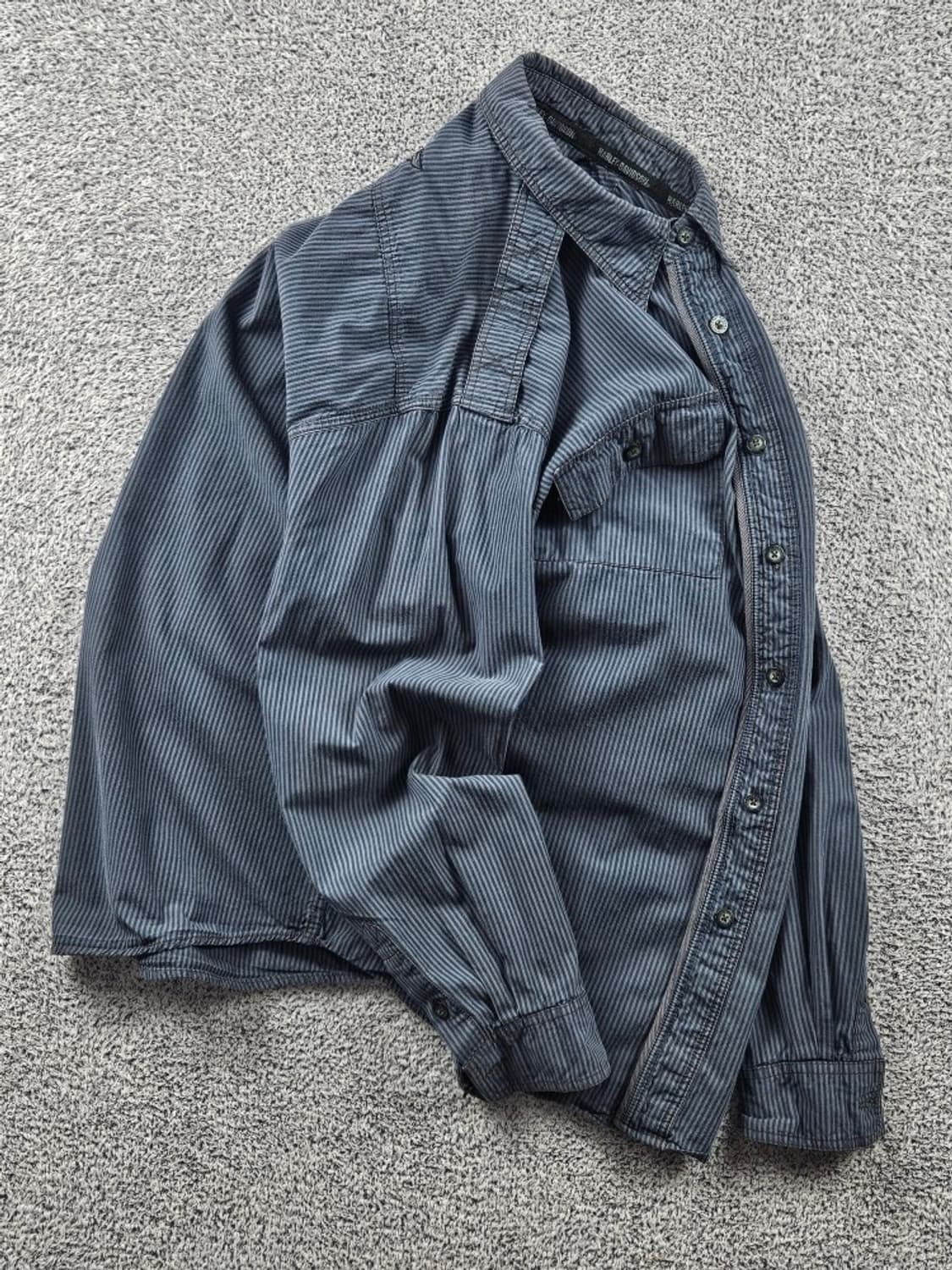 할리데이비슨 스트라이프 포켓 바이커 셔츠 ( M ) / 10721 상품이미지4