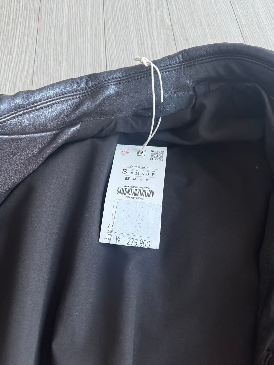 자라 가죽자켓 상품이미지5