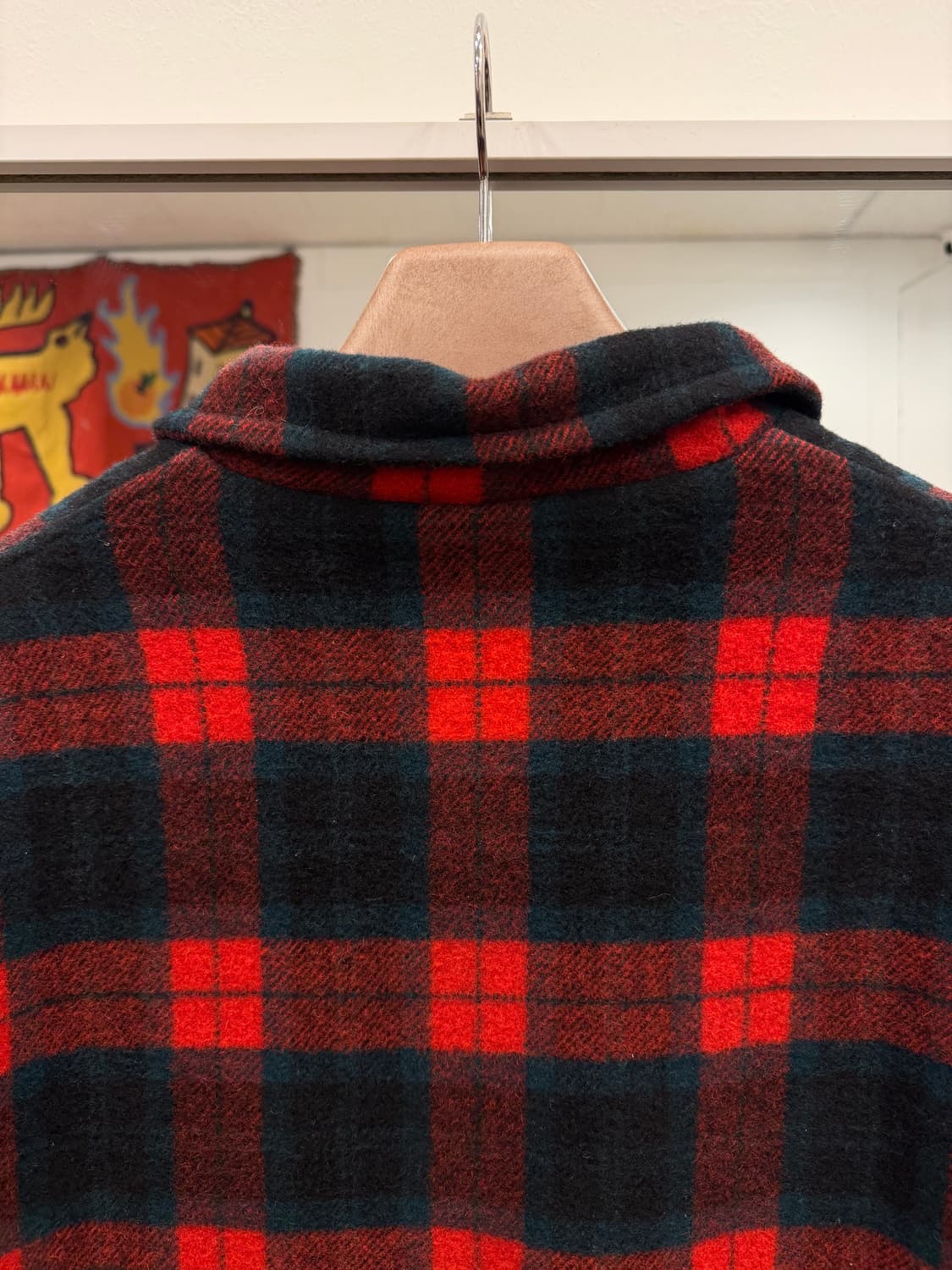 Pine Field 빈티지 쉐르파 타탄 체크 울 자켓 (Japan) 상품이미지7