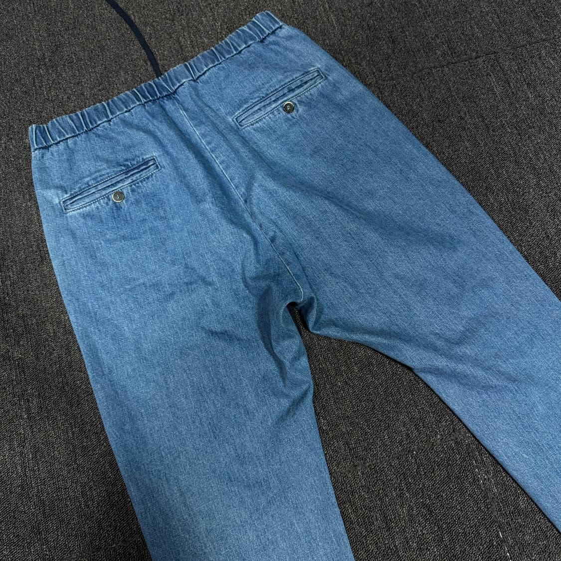 BARENA 바레나 밴딩 데님 팬츠 상품이미지5