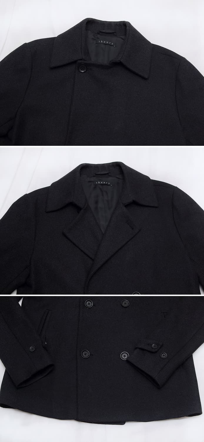 띠어리 (Theory) 버진울 캐시미어 더블 피코트 자켓 (100) 상품이미지4