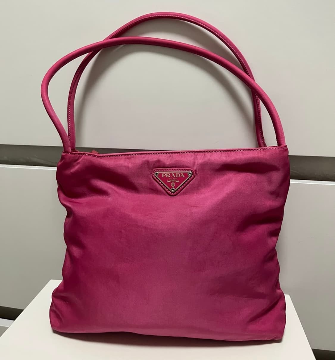 프라다 핑크 나일론 백(정품감정서 포함) 상품이미지1