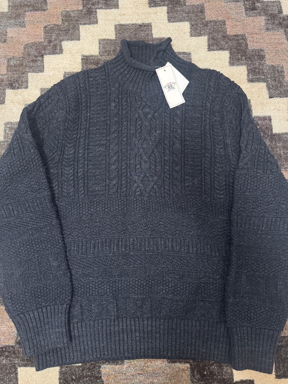 RRL 더블알엘 롤넥 피셔맨 스웨터 L 상품이미지2