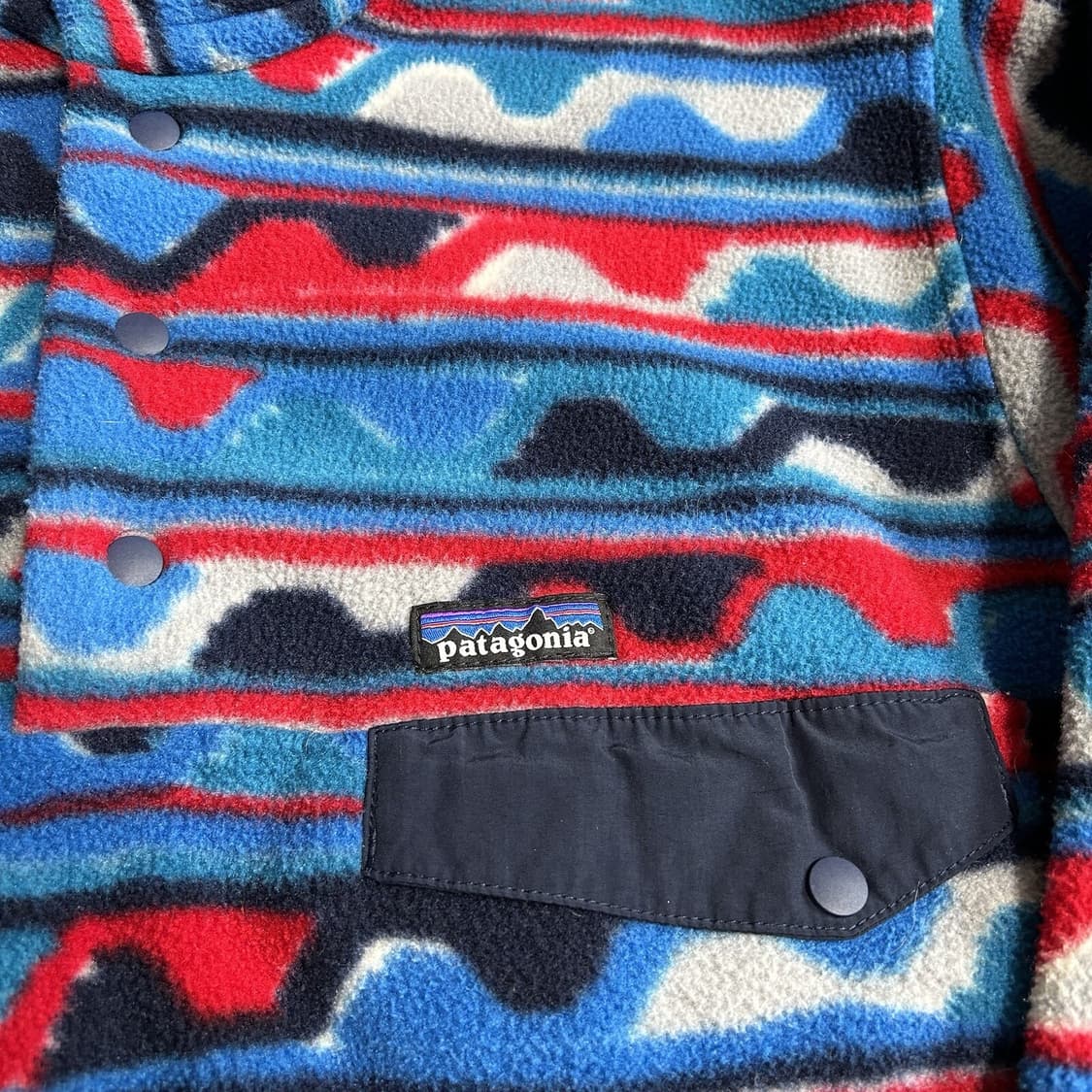 15FW 파타고니아 신칠라 스냅-티 플리스 웨이비 블루 상품이미지3