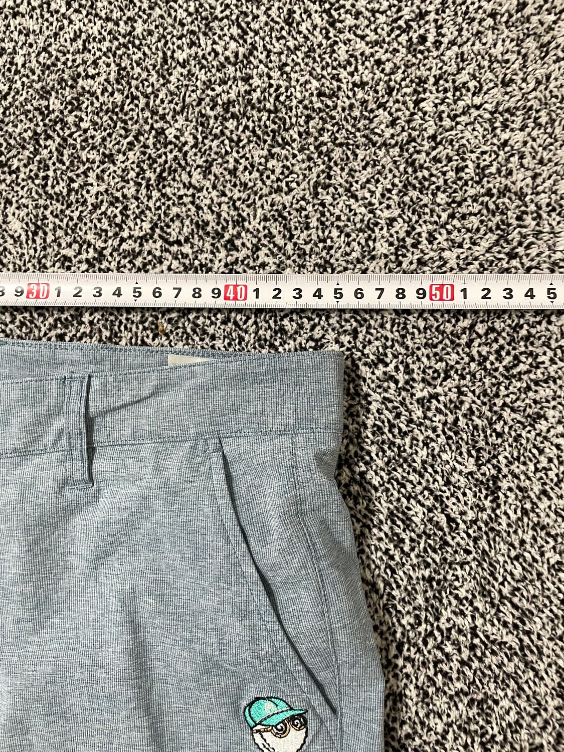 빈티지9. 말본 골프 와펜 포인트 코튼 팬츠 숏팬츠 반바지 블루 상품이미지4