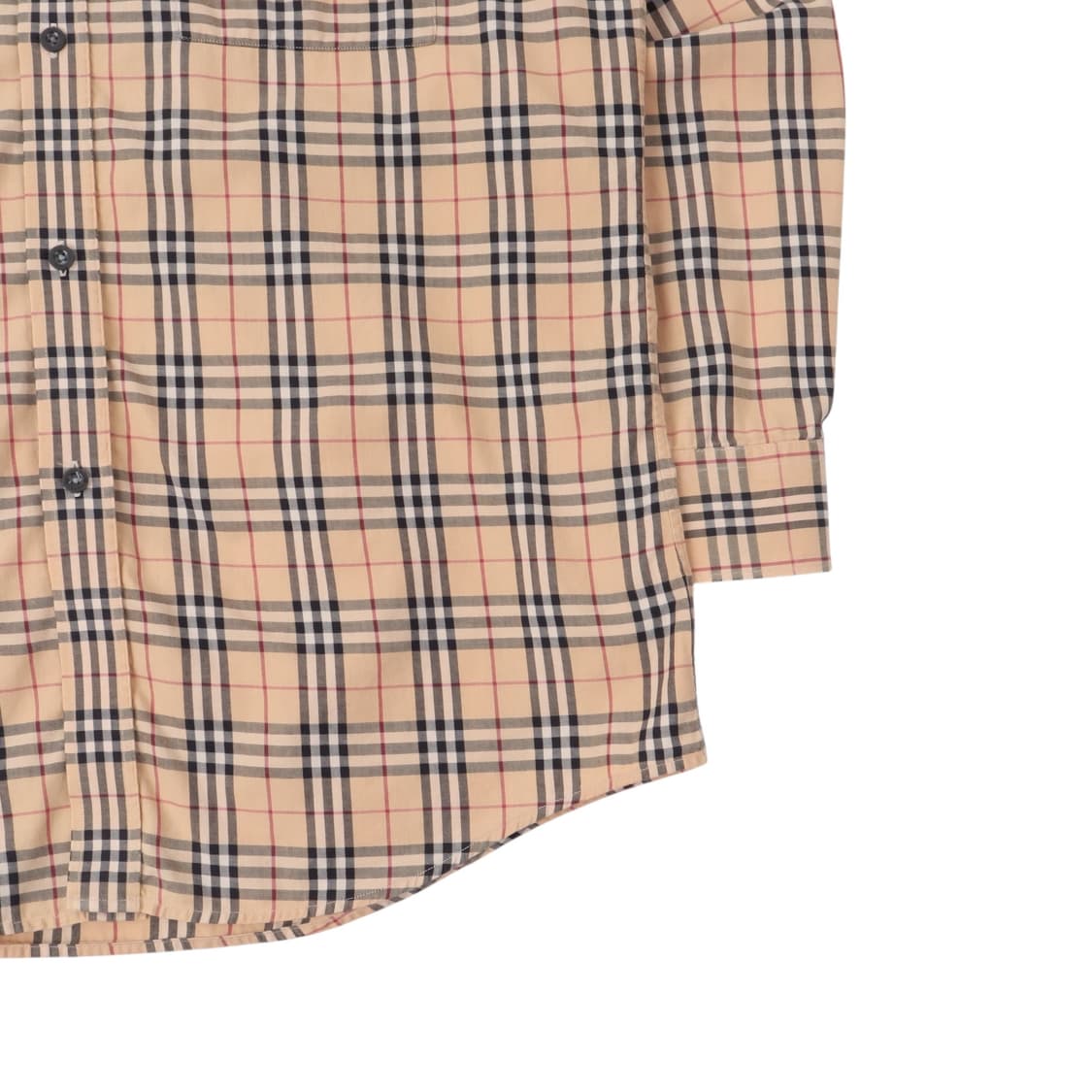 버버리 베이지 노바체크 포켓 로고 셔츠 상품이미지4