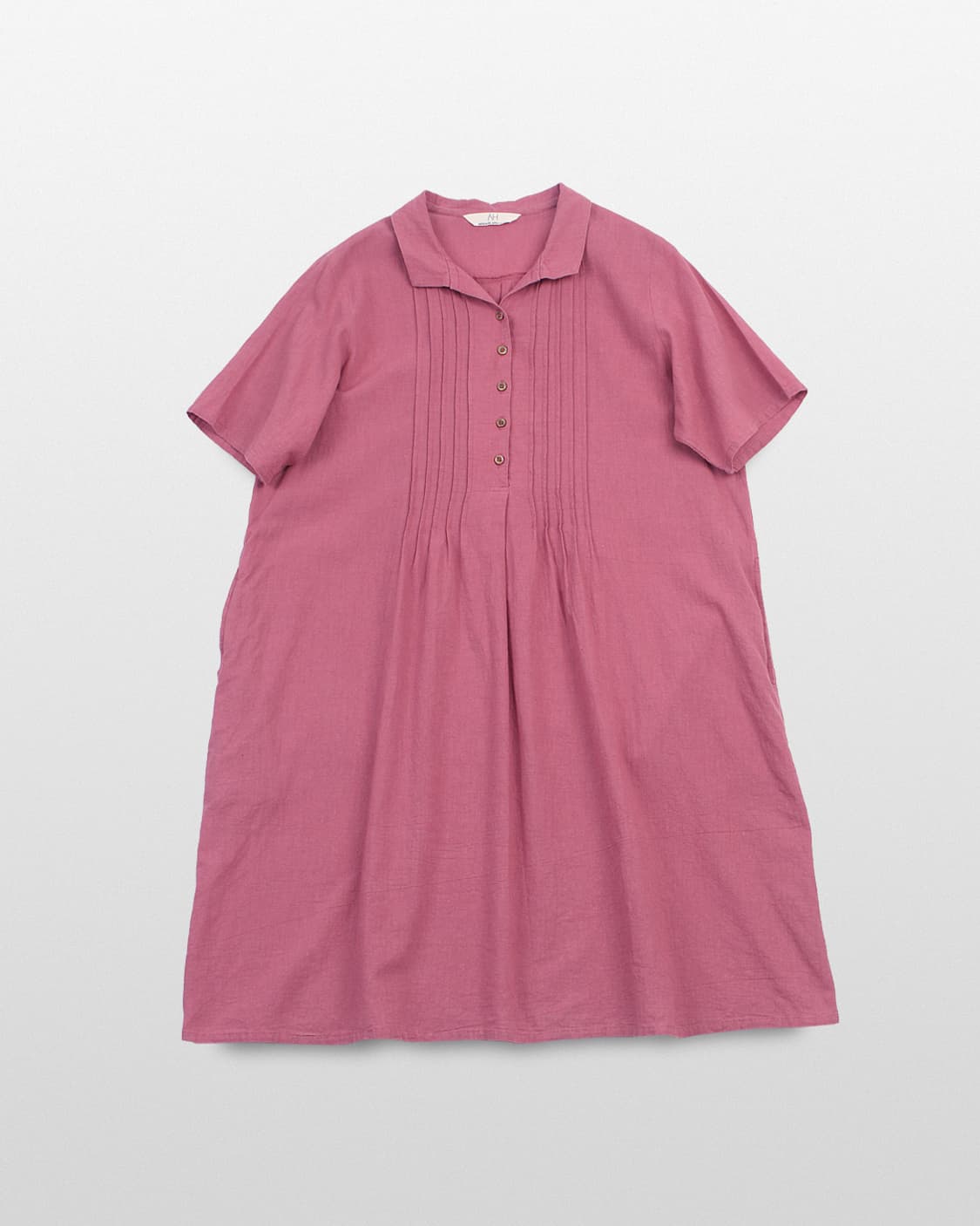 AH Pintuck Collar Half Sleeve Dress MMO 상품이미지1