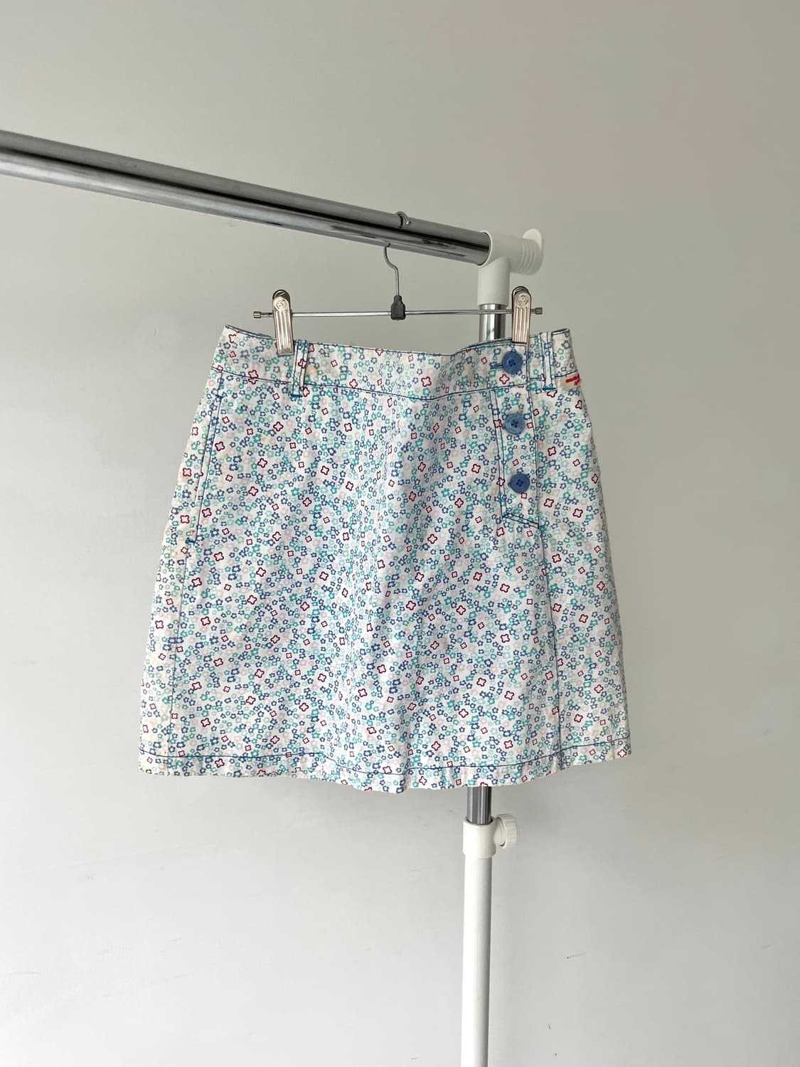 Marie claire floral button skirt 상품이미지4