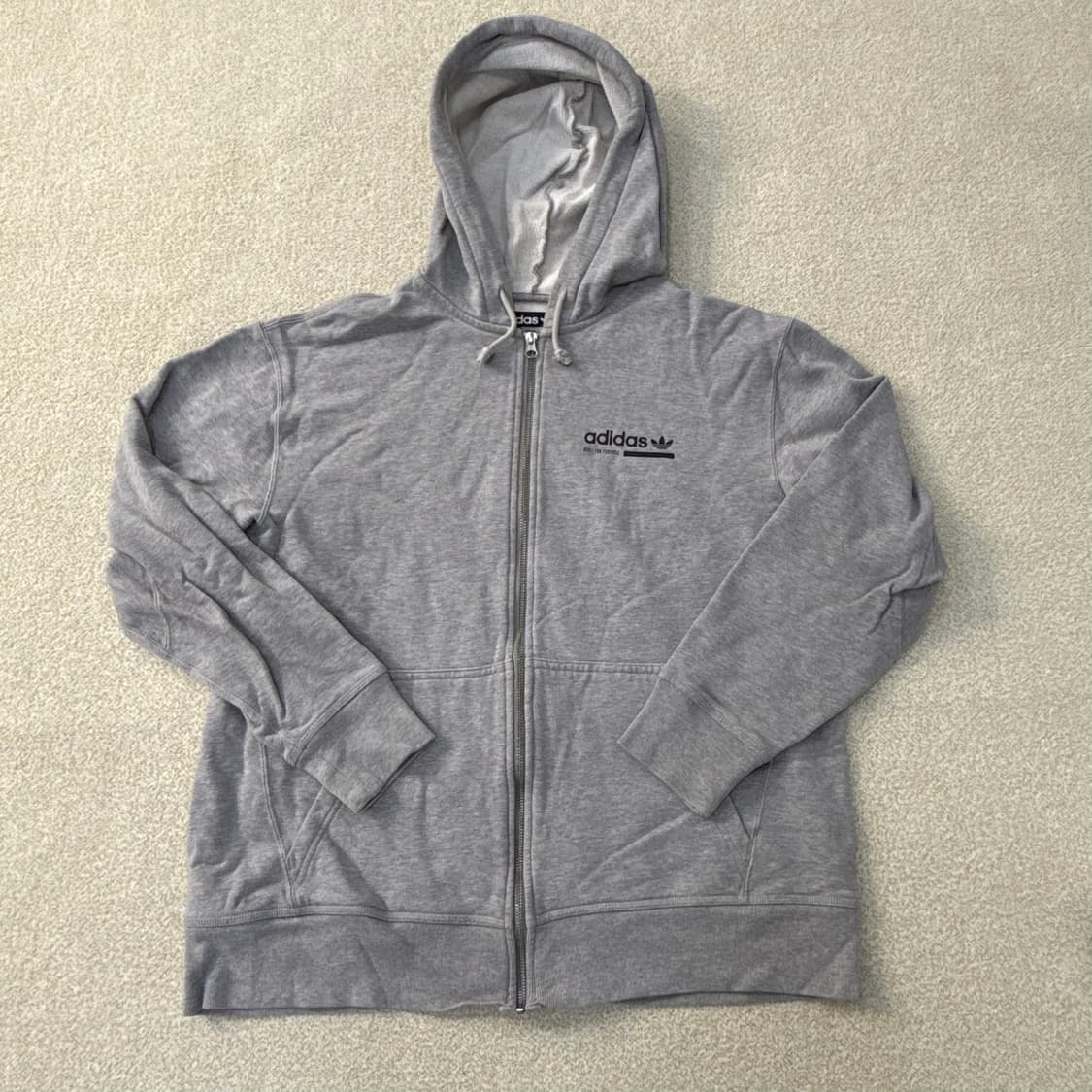[2XL] 아디다스 그레이 후드집업 0114T2 상품이미지1