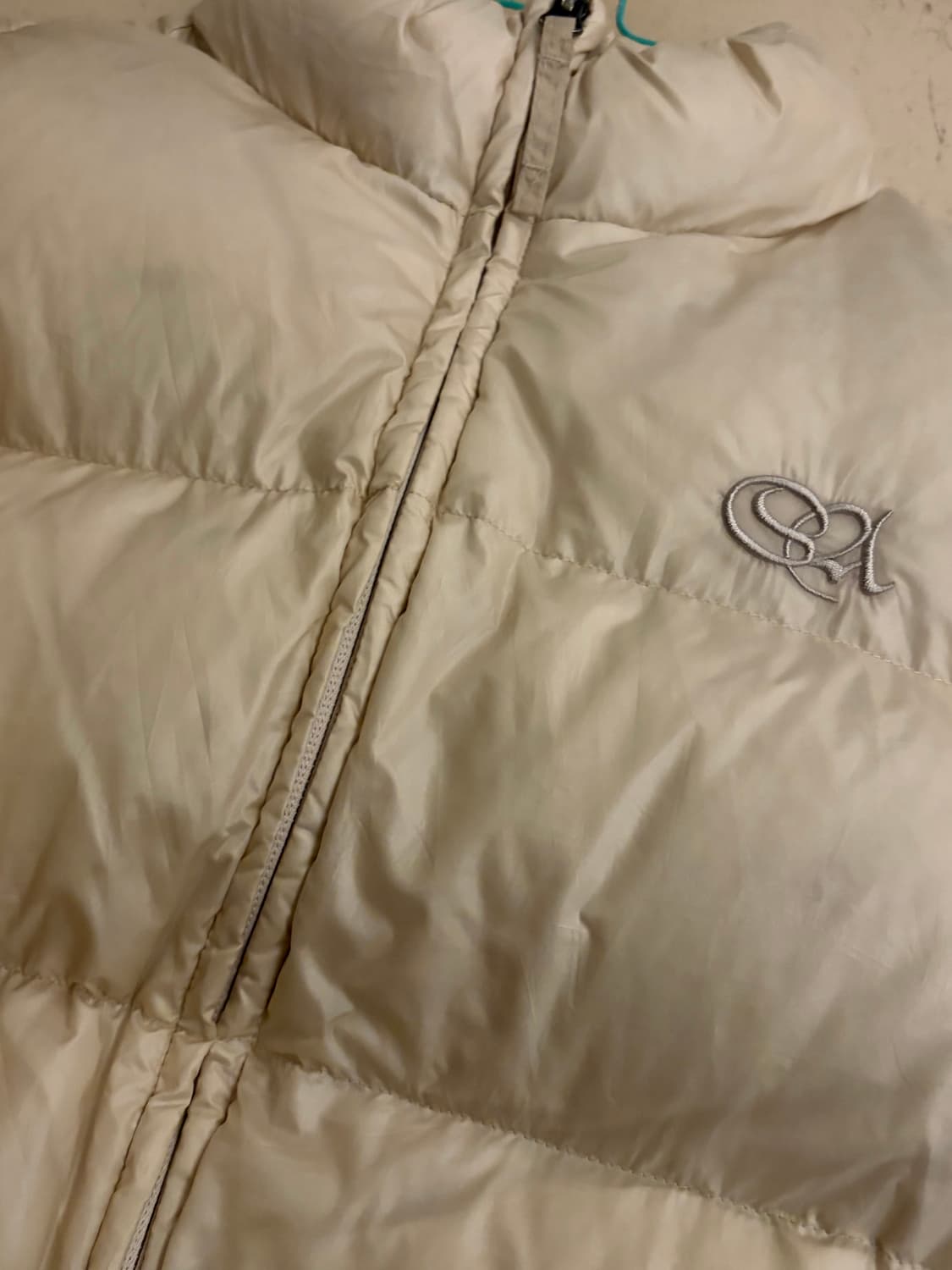 스컬프터 크롭 오리털 푸퍼다운패딩 XS 펄 아이보리 상품이미지4