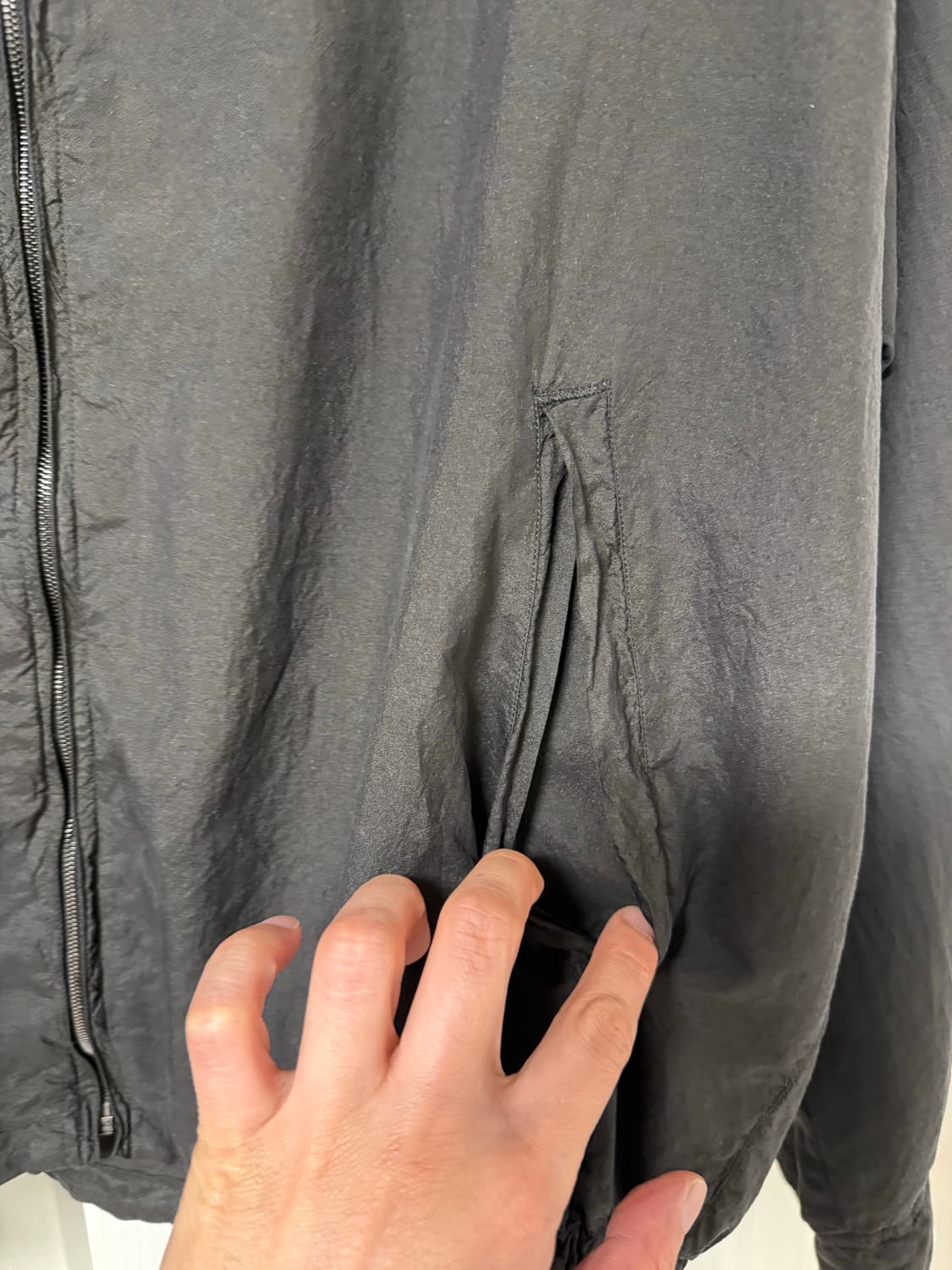 [3] 코모리 25ss 실크 가먼트다잉 블루종 상품이미지4