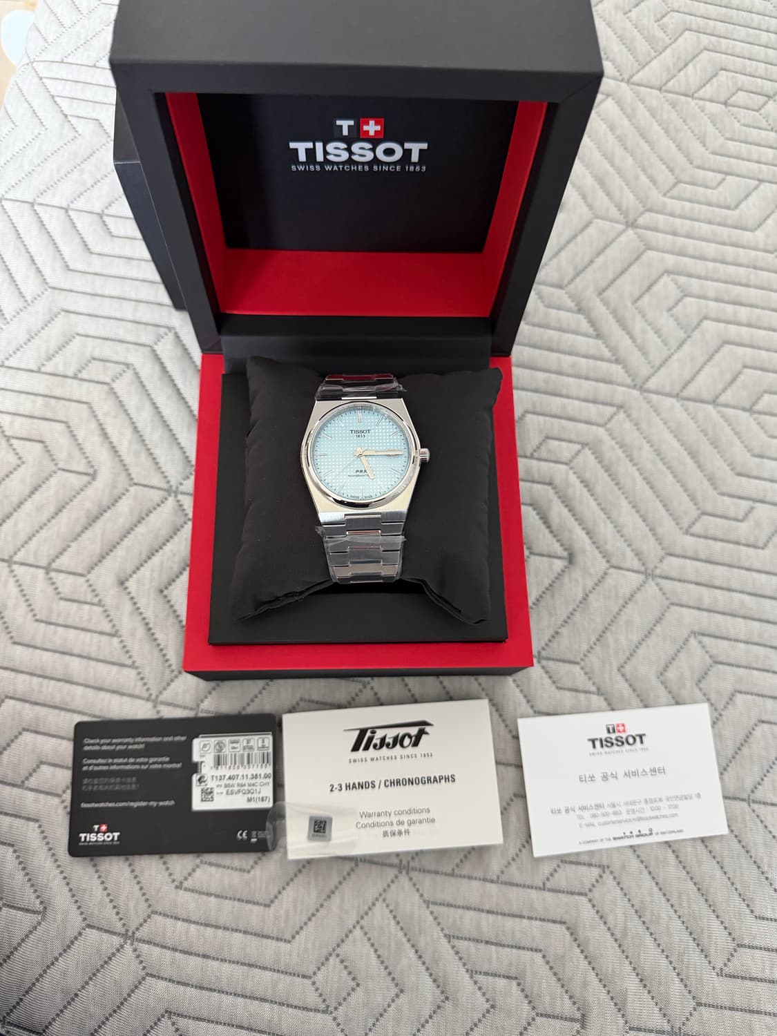 티쏘 prx 80 40mm 아이스블루 상품이미지3