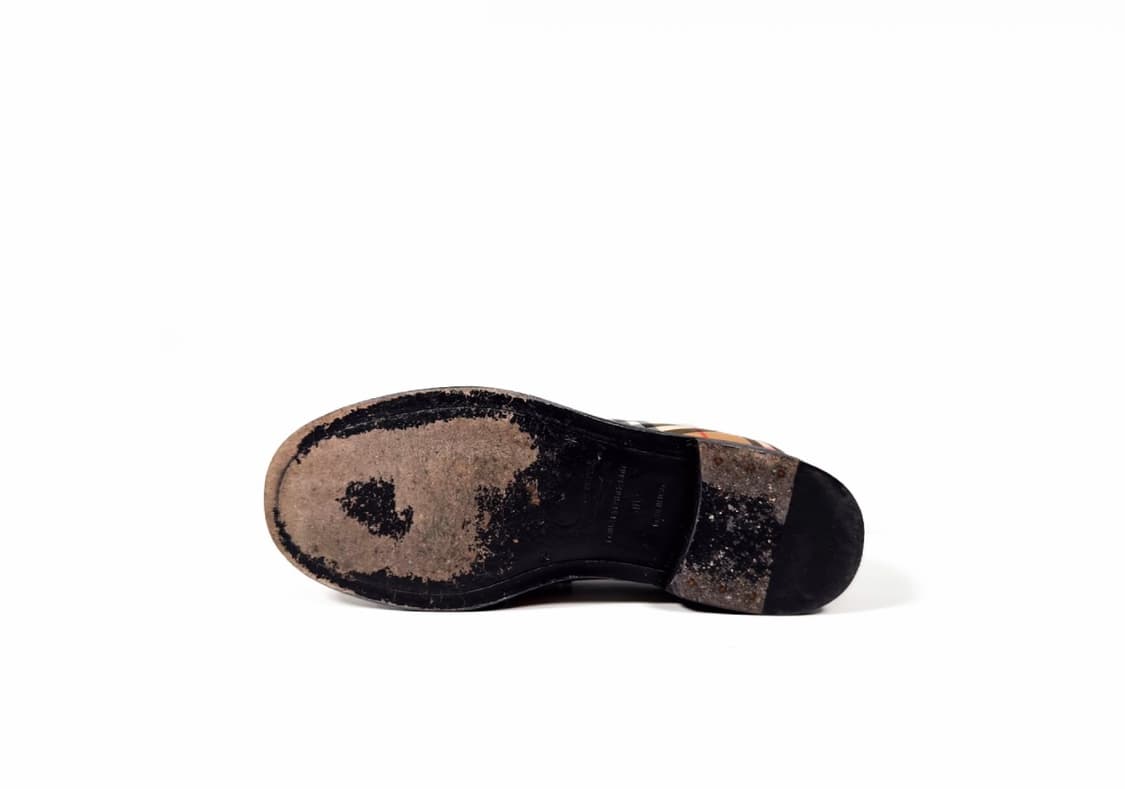 [40] 고샤 루브친스키 x 버버리 남성 아카이브 체크 플랫 로퍼 베이지 상품이미지6