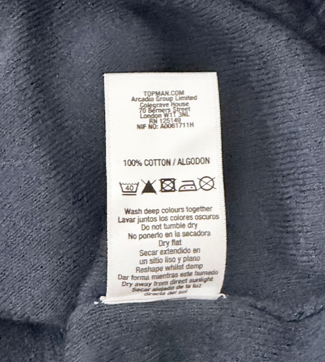 Topman 20s 데드스탁 탑맨 코튼 머플러 브이넥 니트 상품이미지7