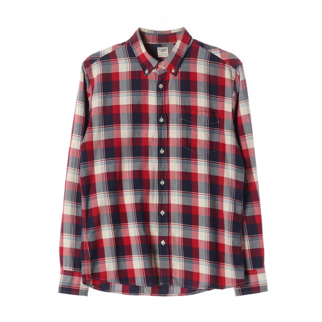 폴햄 플래넬 체크 셔츠 레드 L 상품이미지1