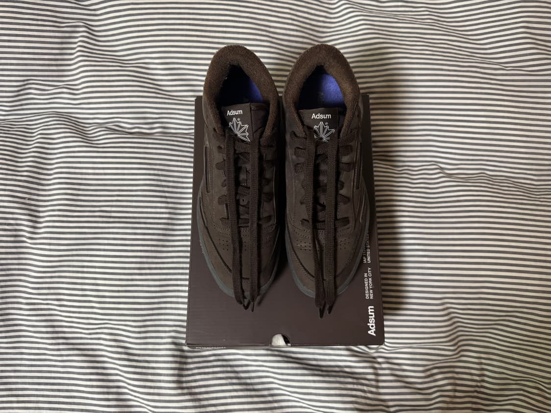 리복 x 애드섬 클럽c 다크브라운 상품이미지8