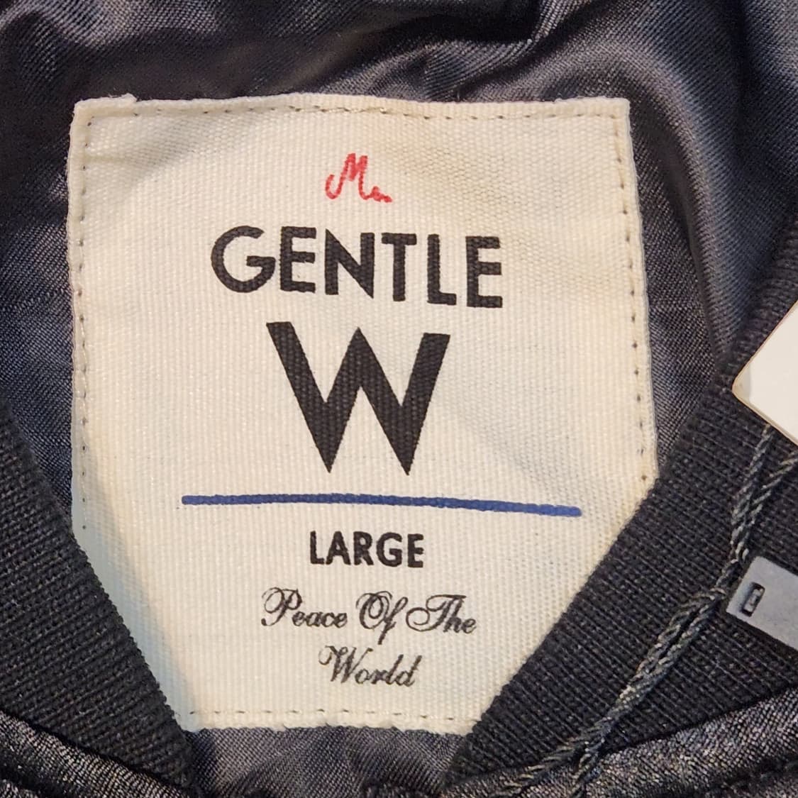 Gentle W 블랙 보머 자켓 새상품  (L) 상품이미지3