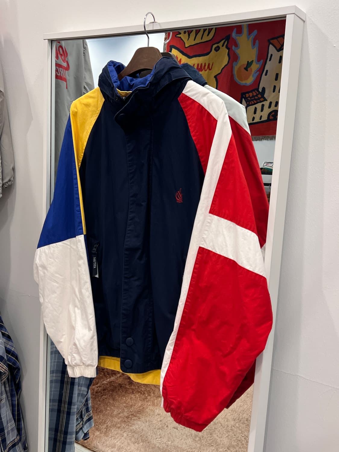 90s Nautica 노티카 올드스쿨 리버서블 세일링 기어 자켓 상품이미지4