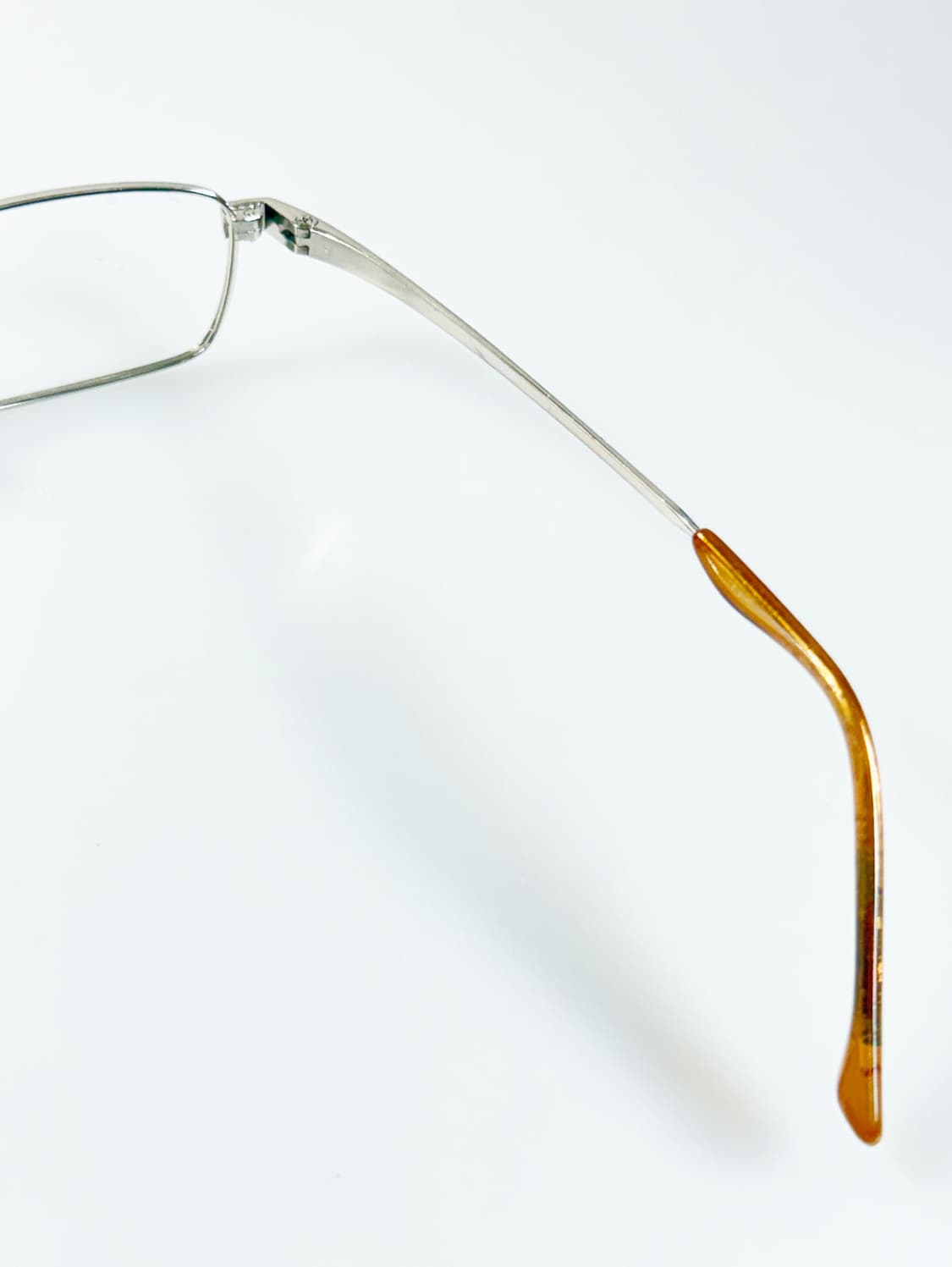 90s IXRON 실버 메탈 슬림 스퀘어 빈티지 안경 상품이미지6