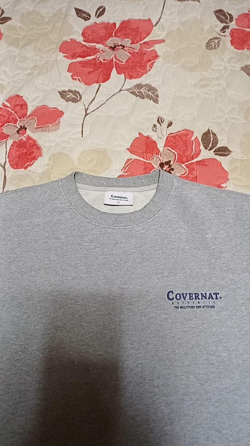 커버낫 오버핏맨투맨 100 가슴62 기장70 상품이미지2