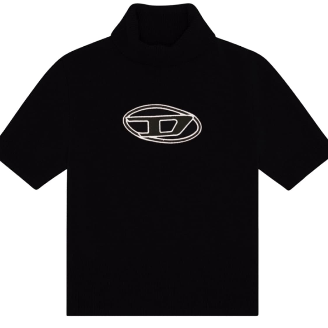 디젤 아가렛 점퍼 컷아웃 로고 숏슬리브 블랙 상품이미지2