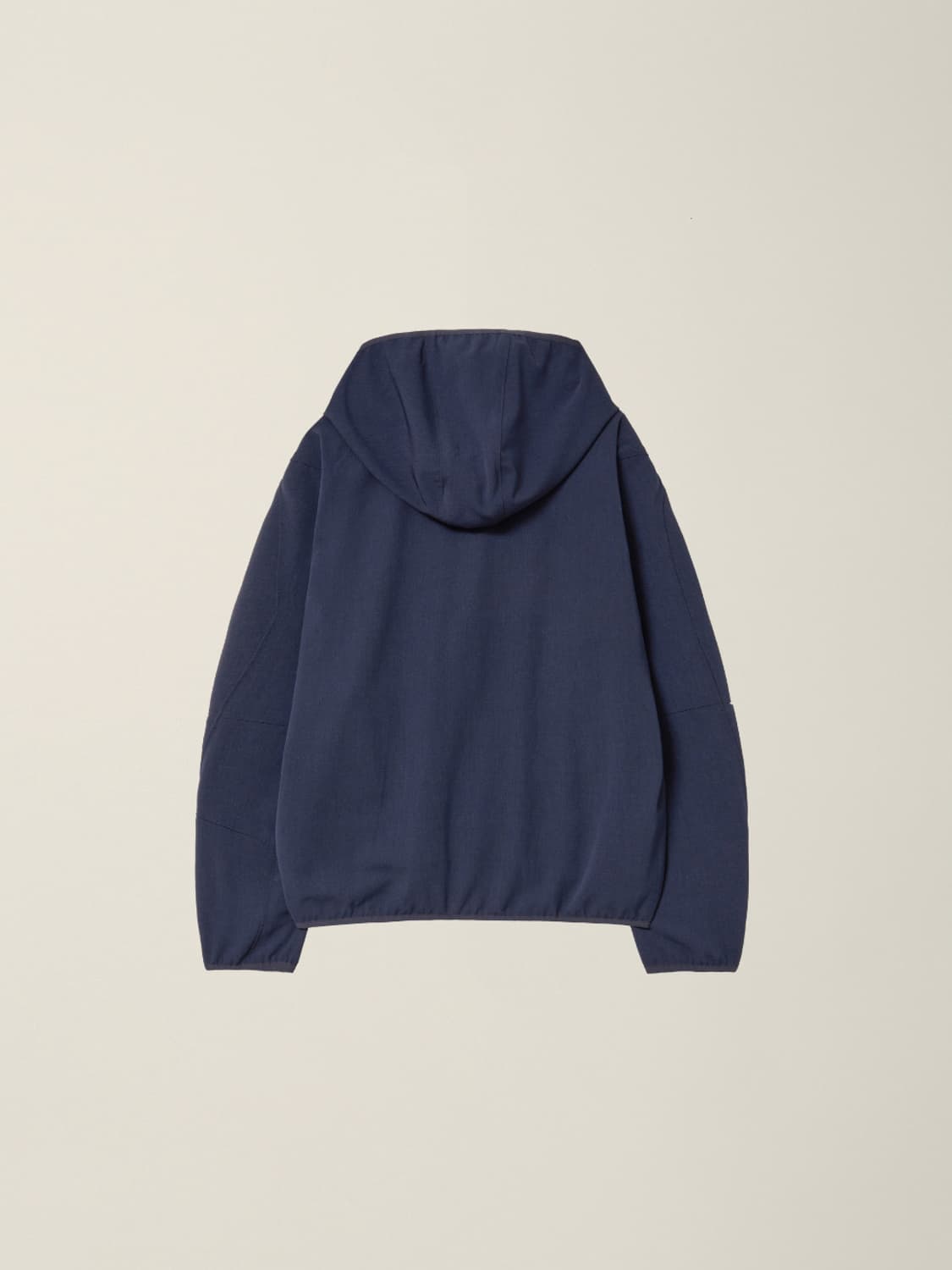 CUT-OUT SLEEVE HOODED ZIP JACKET NAVY 상품이미지7