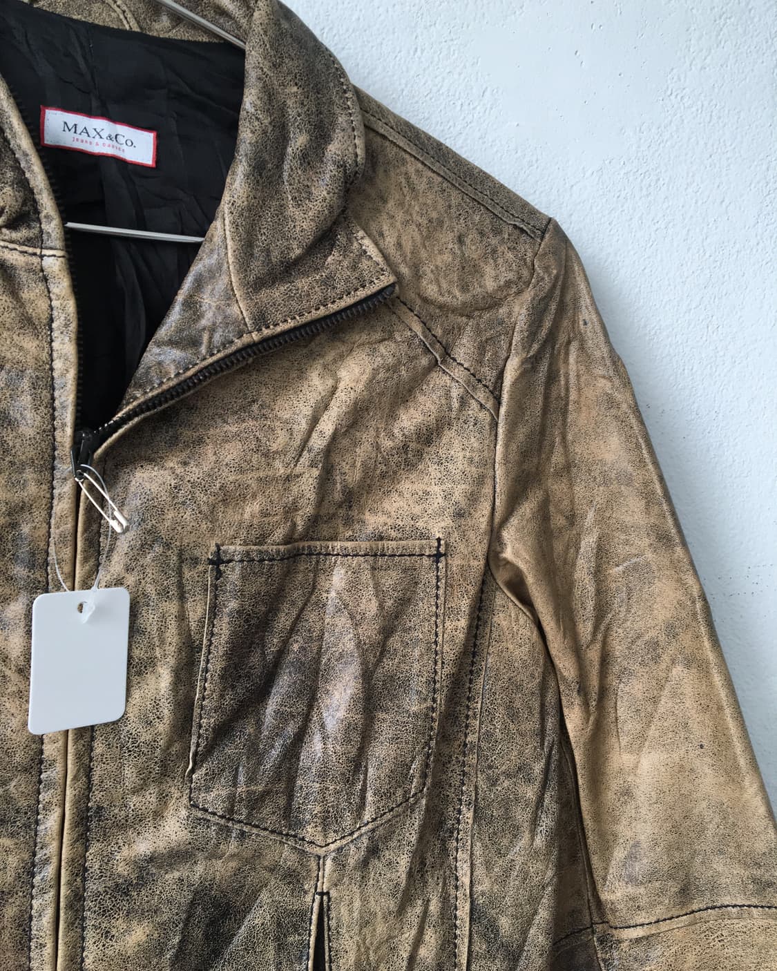 Max & co cow leather jacket 상품이미지4