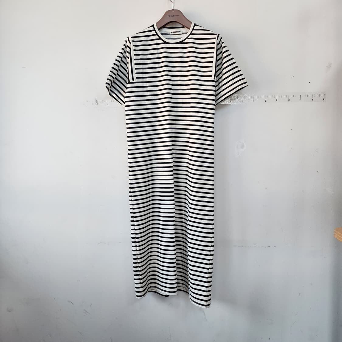 질샌더 스트라이프 롱 원피스 상품이미지1