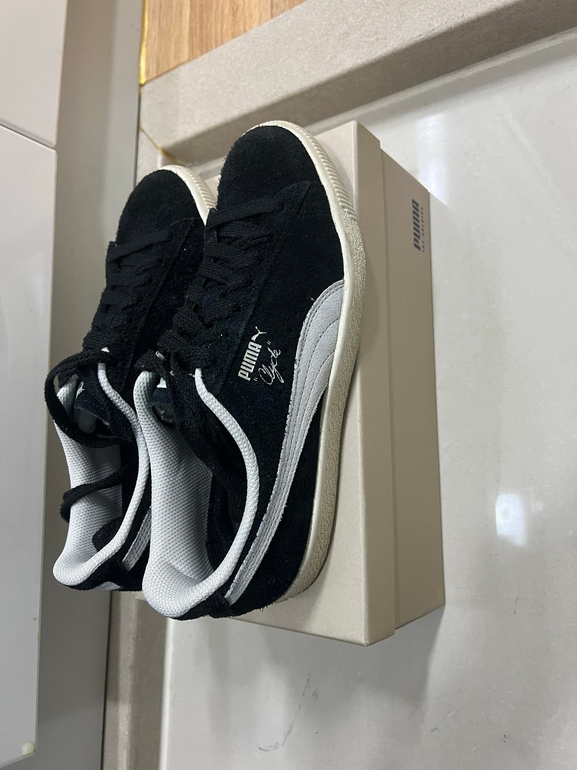 Puma Clyde Hairy Suede(블랙) 상품이미지2