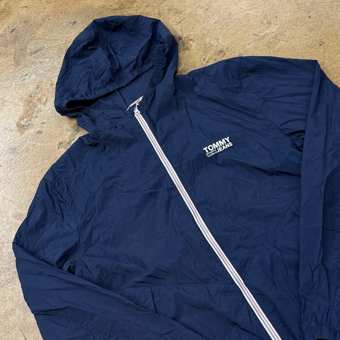 [정품/XL] 타미진스 네이비 후드 바람막이 b19 상품이미지1