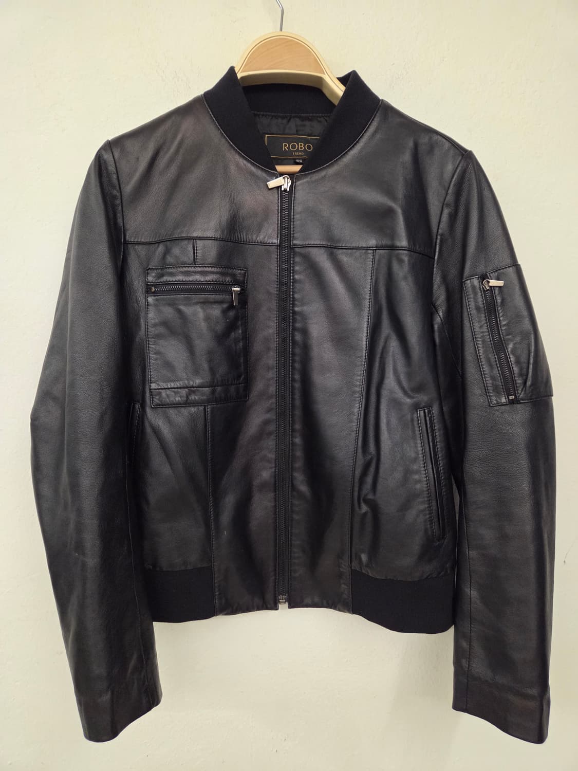 ROBO TREND 여성 가죽 블루종 자켓 55 상품이미지1