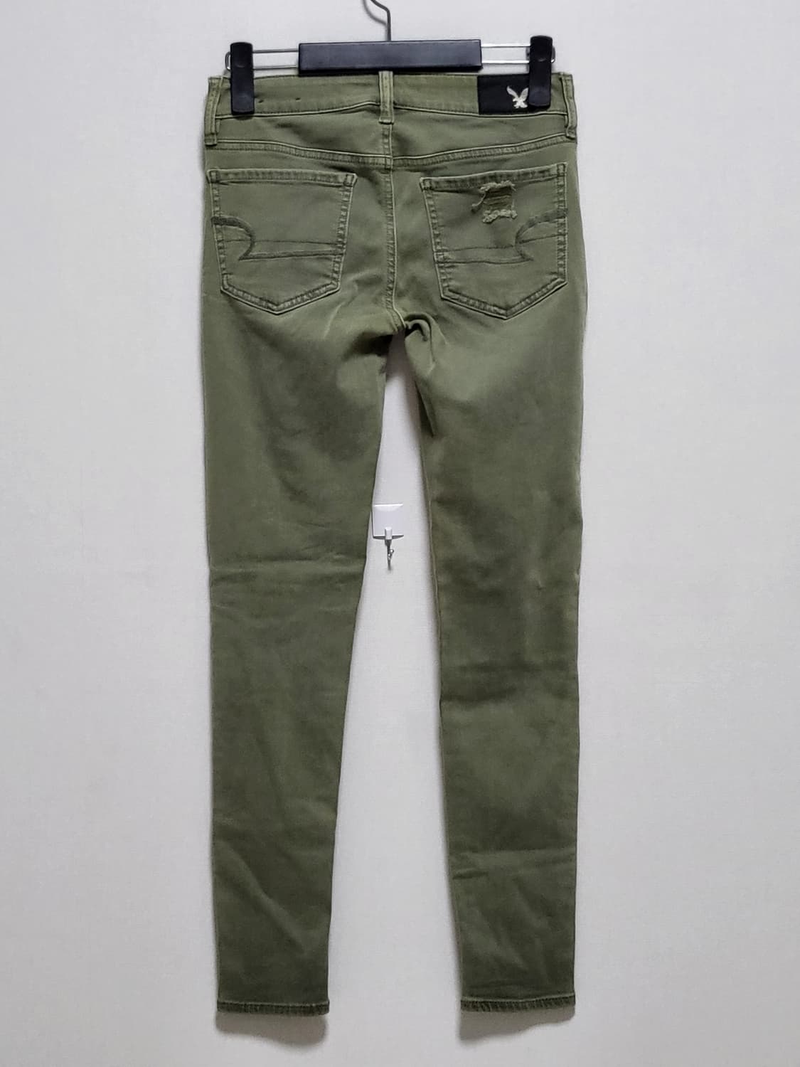 아메리칸 이글 슈퍼 스트레치 비스코스 올리브 데미지 팬츠 55사이즈 상품이미지2