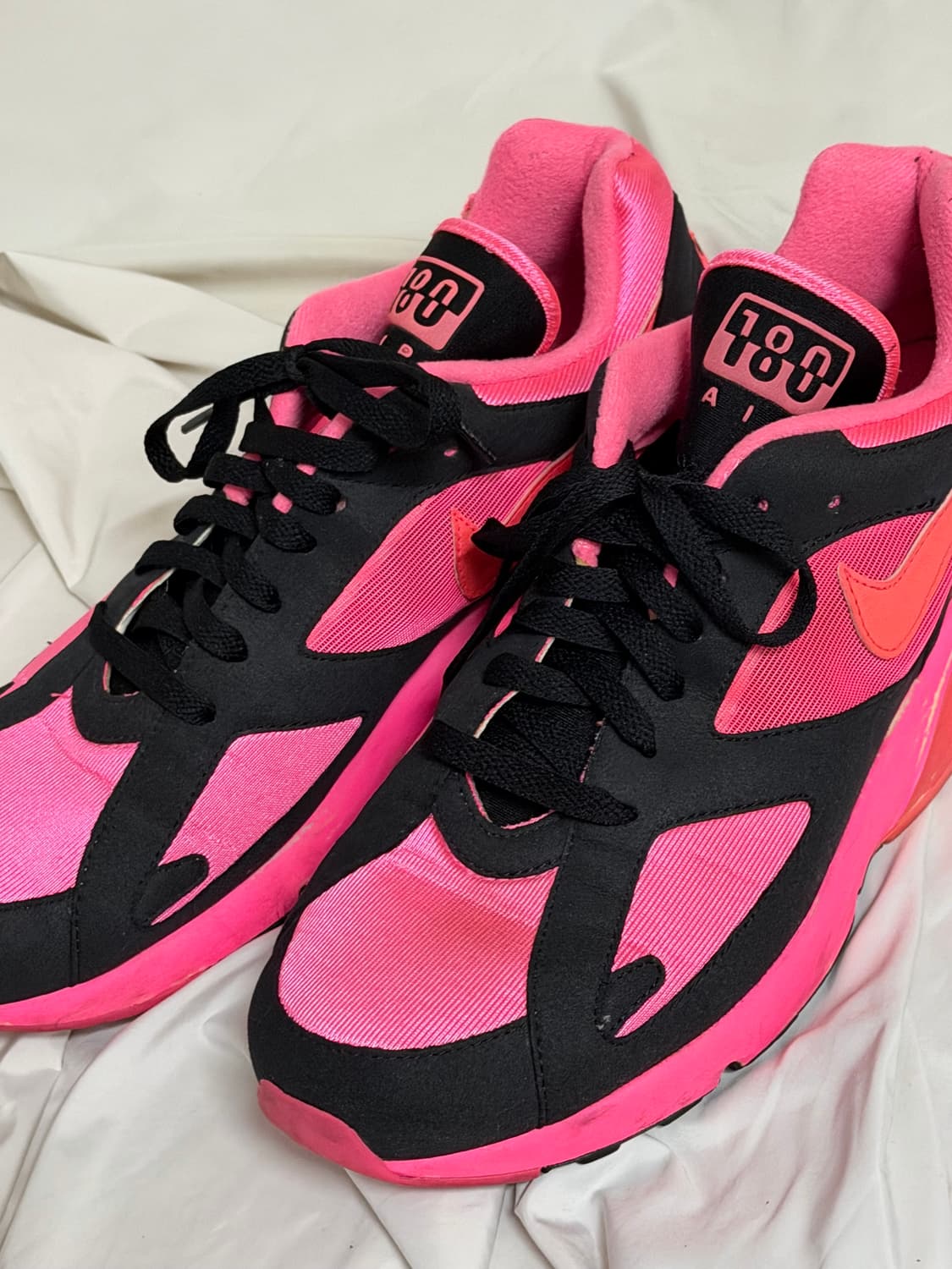 나이키 x 꼼데가르송 옴므 플러스 에어맥스 180 블랙 핑크 상품이미지3