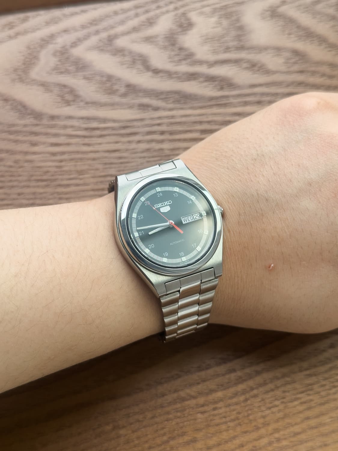 [초희귀/민트] 세이코 5 6309 - 매트 블랙 24H 다이얼 (레드  상품이미지5