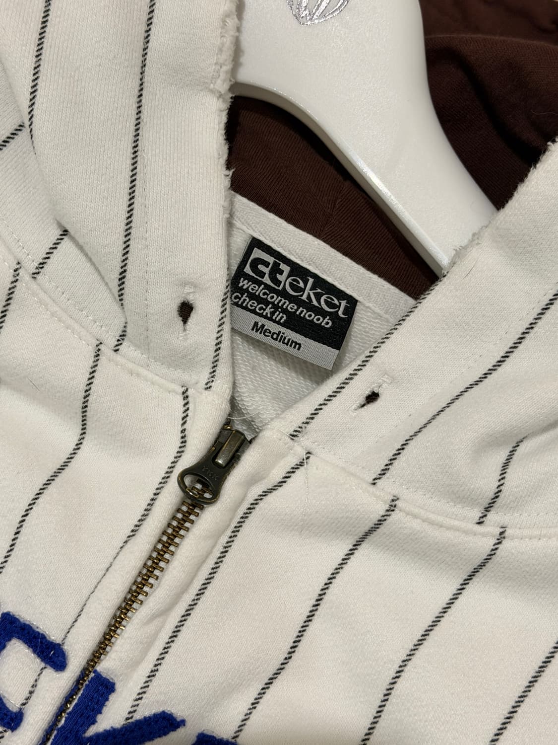 테켓 집업후디 Litmemo Zip-Up Hoodie White M 상품이미지3
