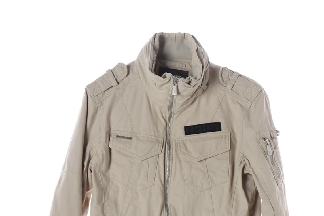 버카루 베이지 밀리터리 포켓 자켓 L 상품이미지3