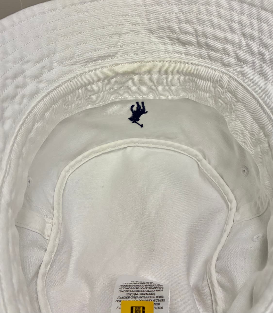 (S~M)POLO 폴로랄프로렌 화이트 버킷햇 벙거지모자 폴로모자 상품이미지6